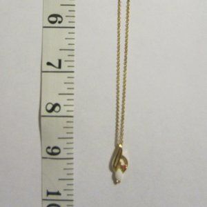 VINTAGE Girls' Opal/ruby Necklace